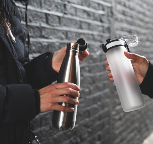 Drinkware that can be customized with logos