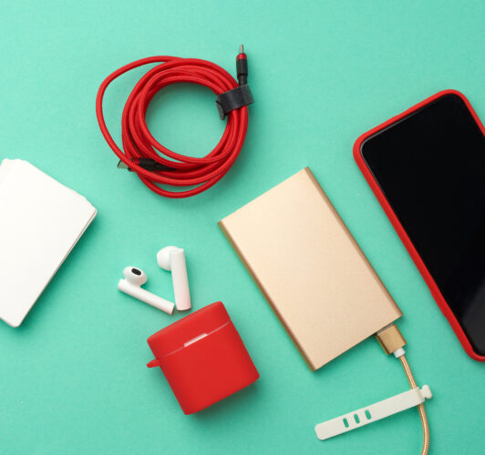 Tech items that can be customized and used as promotional materials.