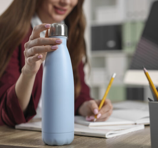 Blank water bottle